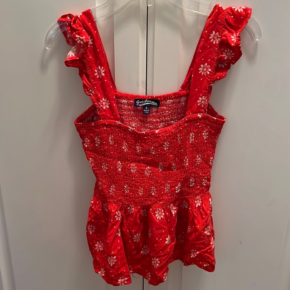 Freshman Floral Tank Size Small